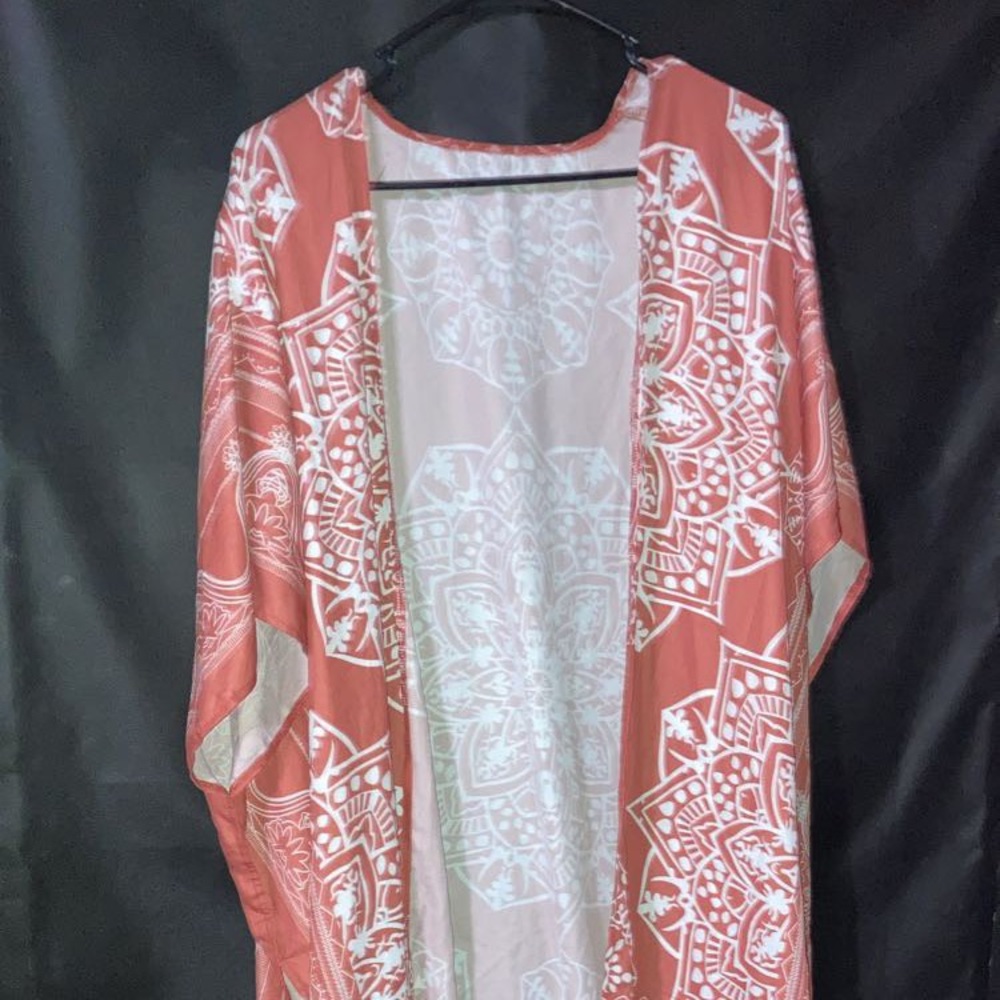 COPY - White and orange Kimono